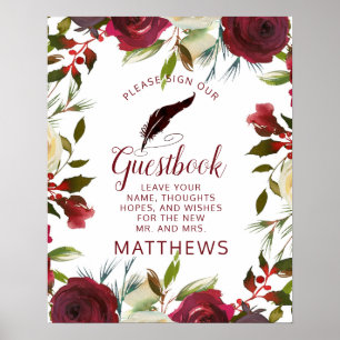 Mistletoe Manor Log in ons Guestbook Poster