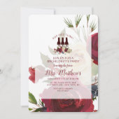 Mistletoe Manor Pop Fizz Clink Bachelorette Party Kaart (Voorkant)