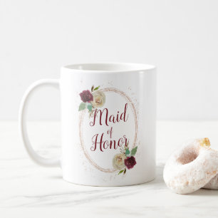 Mistletoe Manor Roze Gouden Ovaal Kader Dames van Koffiemok