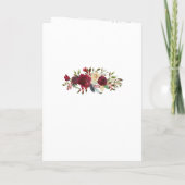 Mistletoe Manor Waterverf Bloemen Trouwceremonie Programma (Achterkant)