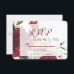 Mistletoe Manor Waterverf Bruiloft RSVP Reactie<br><div class="desc">Mistletoe Manor Waterverf Lush Winter Rozen Design met handgeschilderde bloemstukken, Holly Berry Leaves, Pine Spring Foliage. Kleurrijke Marsala, Wijn Merlot Rood, Bourgogne, Ivoor Cream, en Groen. Met Swirly Chic Typography Brush Script Fonts, en Elegant bloemenontwerp- Wedding RSVP-Kaarten! ~ Controleer mijn winkel om de volledige bruidssuite voor dit ontwerp te zien!...</div>