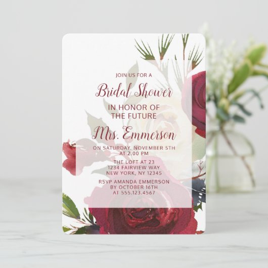 Mistletoe Manor Waterverf Bruiloft Vrijgezellenfee Kaart