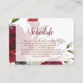 Mistletoe Manor Waterverf Floral bruiloft schema Informatiekaartje (Voorkant)