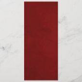 Mistletoe Manor Waterverf Lush Winter Roos Diner Menu (Achterkant)