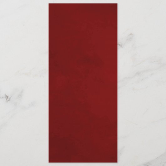 Mistletoe Manor Waterverf Lush Winter Roos Diner Menu (Achterkant)