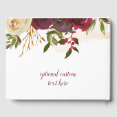 Mistletoe Manor Waterverf Winter Bloemenbruiloft Gastenboek (Achterkant)