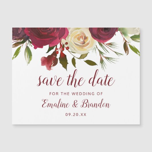 Mistletoe Manor Waterverf Winter Save the Date (Voorkant)