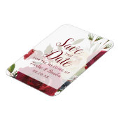 Mistletoe Manor Waterverf Winter Save the Date Magneet (Linkerzijde)