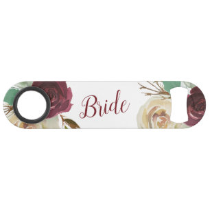 Mistletoe Manor Waterverf Winter Trendy Bruid Speed Flessenopener