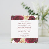 Mistletoe Manor Waterverf Winter Trouwplein Kaart (Staand voorkant)