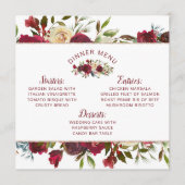 Mistletoe Manor Waterverf Winterplein Diner Menu (Voorkant)