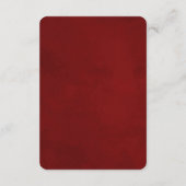 Mistletoe Manor Winter Bloemen bruiloft informatie Informatiekaartje (Achterkant)