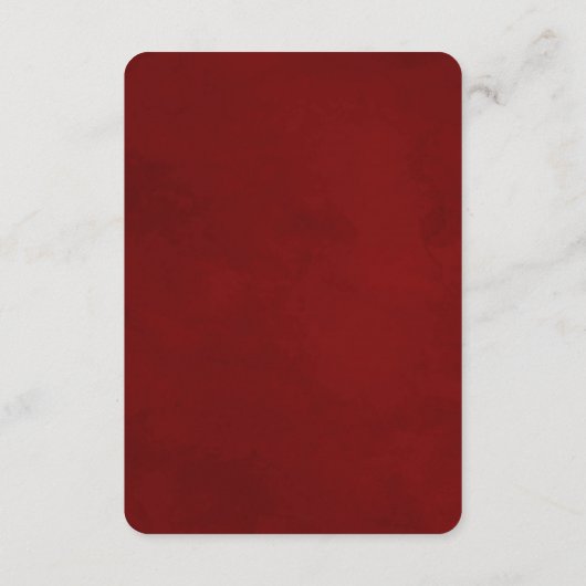 Mistletoe Manor Winter Bloemen bruiloft informatie Informatiekaartje (Achterkant)