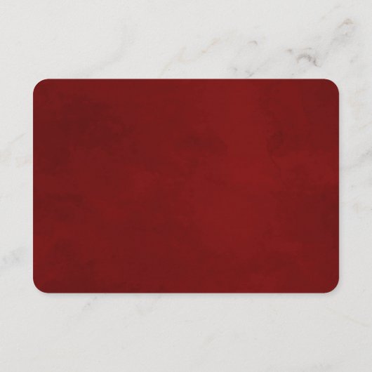 Mistletoe Manor Winter Bloemen Bruiloft Routebesch Informatiekaartje (Achterkant)