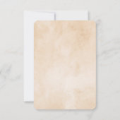 Mistletoe Manor Winter Bloemen Bruiloftsreceptie Kaart (Achterkant)