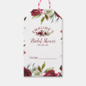 Mistletoe Manor Winter Bruids Display Douche Cadeaulabel (Voorkant)