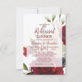 Mistletoe Manor Winter bruiloft repetitie diner Kaart (Voorkant)