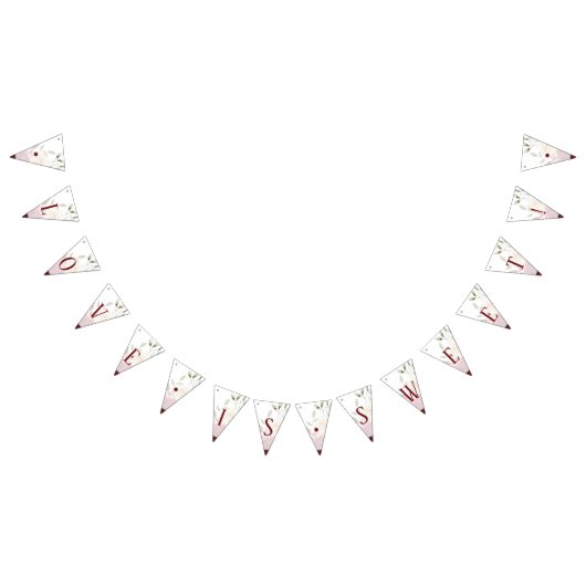 Mistletoe Manor Winter Chic Love is Sweet Wedding Vlaggetjes (Alle)