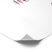 Mistletoe Manor Winter Share the Love Wedding Sign Poster (Hoek)