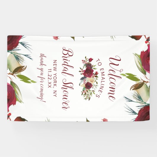 Mistletoe Manor Winter Vrijgezellenfeest Welkom Spandoek (Horizontaal)