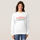 Mistletoe margaritas kerst sweatshirt (Voorkant volledig)