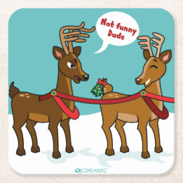 MISTLETOE MATT FUNNY CHRISTMAS ONDERZETTER