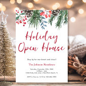 Mistletoe Merriment & Cheer Holiday Open House Kaart