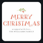 Mistletoe Merry Christmas Cadeau Labels<br><div class="desc">Mistletoe Merry Christmas Cadeau Labels</div>