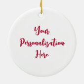 Mistletoe Merry kerst - Gepersonaliseerd Ornament (Achterkant)