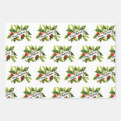 Mistletoe Merry kerstinpakpapier Inpakpapier Vel (Voorkant)