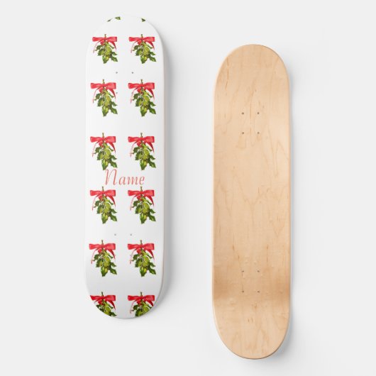 Mistletoe Merry Kerstmis Thunder_Cove Persoonlijk Skateboard (Voorkant)