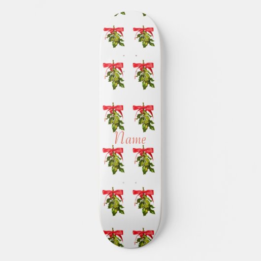 Mistletoe Merry Kerstmis Thunder_Cove Persoonlijk Skateboard (Voorkant)