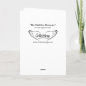 "Mistletoe Messenger", geschikt voor kerstkaarten Feestdagen Kaart (Achterkant)