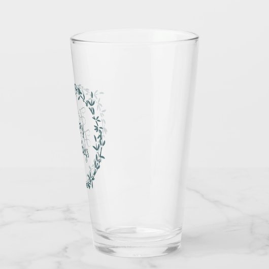 Mistletoe met Gepersonaliseerd Bericht Glas (Links)