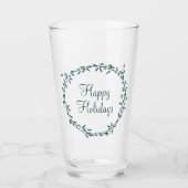 Mistletoe met Gepersonaliseerd Bericht Glas (Voorkant)