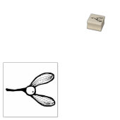 Mistletoe - mini takjes rubberstempel (Gestempeld)