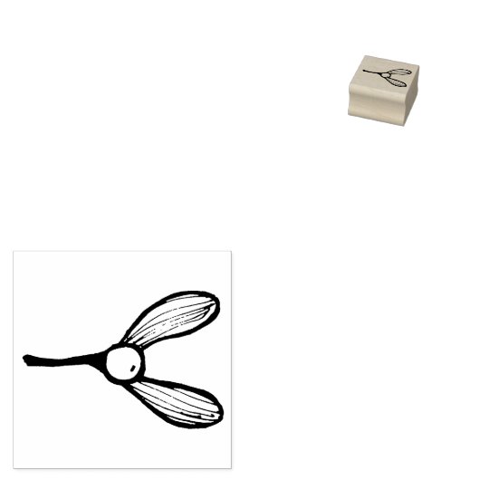 Mistletoe - mini takjes rubberstempel (Gestempeld)
