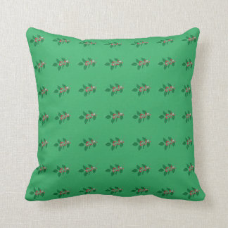 mistletoe mint green design by Alyvia Christmas Kussen