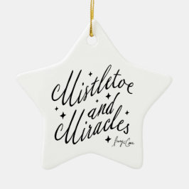 Mistletoe & Miracles Spiritueel kerstversiering Keramisch Ornament