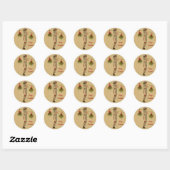 Mistletoe Miss 2 Ronde Sticker (Vel)