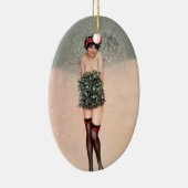 Mistletoe Miss Keramisch Ornament (Rechts)
