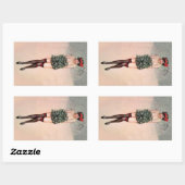 Mistletoe Miss Rechthoekige Sticker (Vel)