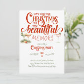 Mistletoe Modern Secret Kerstmis Party Kaart (Staand voorkant)