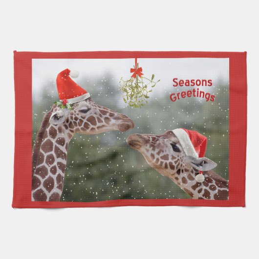 Mistletoe Moments Kitchen Towel Theedoek (Horizontaal)