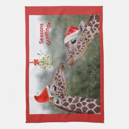 Mistletoe Moments Kitchen Towel Theedoek (Verticaal)