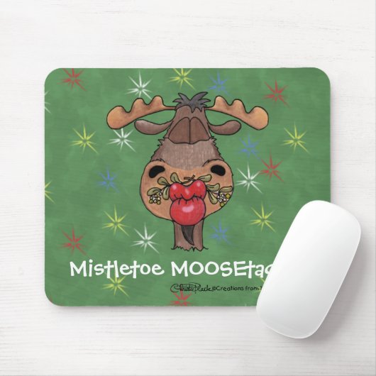 Mistletoe MOOSEtache Muismat (Met muis)