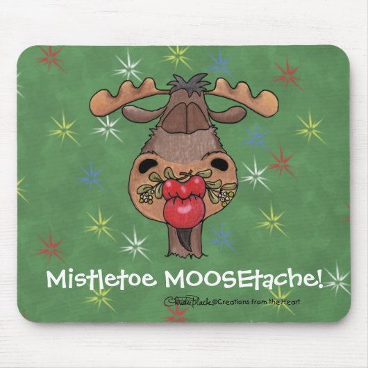 Mistletoe MOOSEtache Muismat (Voorkant)