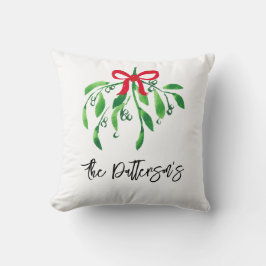 Mistletoe NAAM Feestelijke Kerstmis Kus Me Keepsak Kussen