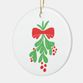 ***MISTLETOE ORNAMENT*** KERAMISCH ORNAMENT (Links)