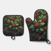 Mistletoe Ovenwant & Pannenlap Set (Voorkant)